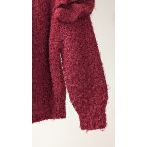 Misha & puff Boucle Ruffle Sweater - Cranberry | 4-5T - Picture 9 of 10